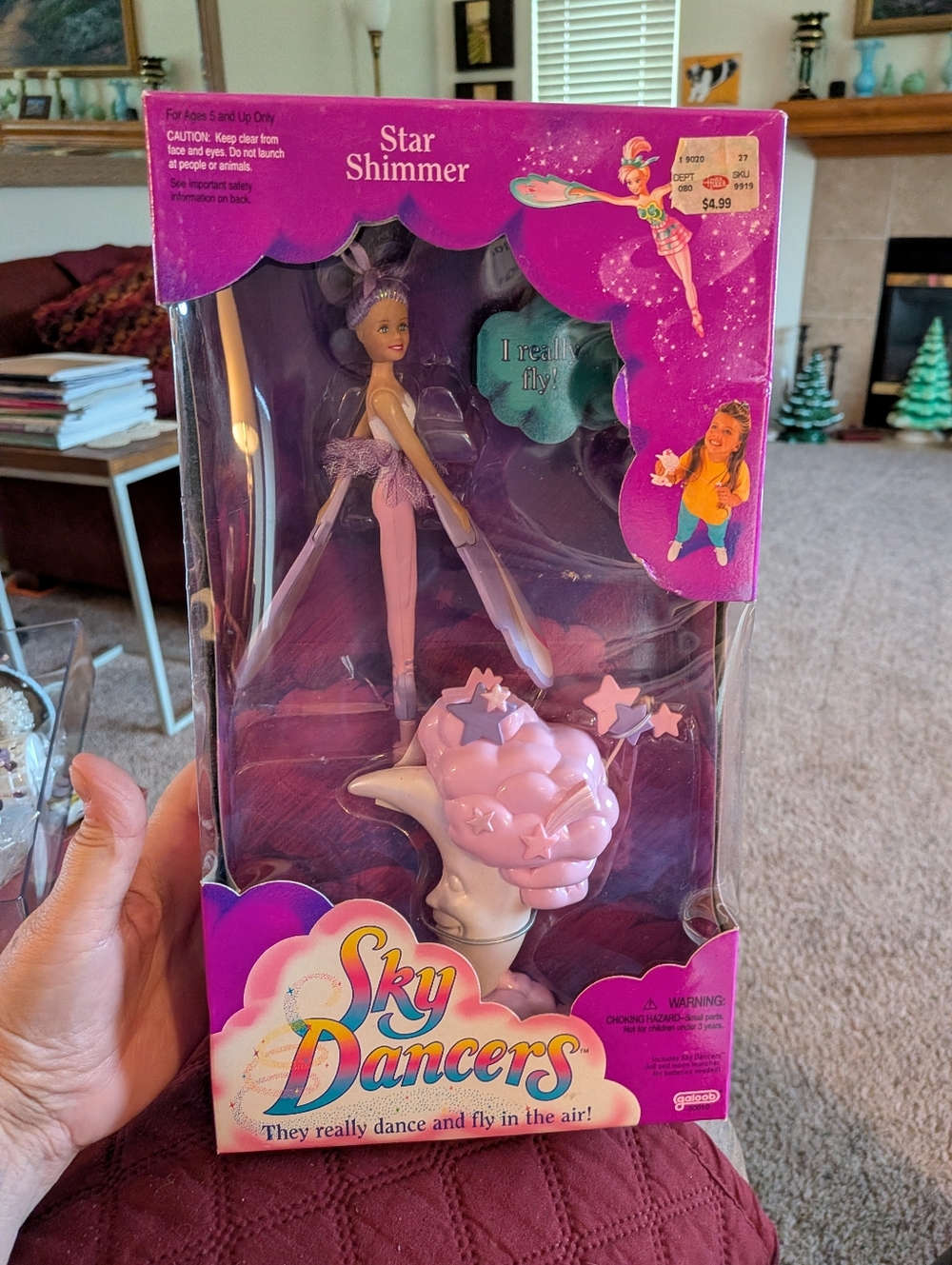 Sky Dancers Pink Flying Fairy Doll with Launcher